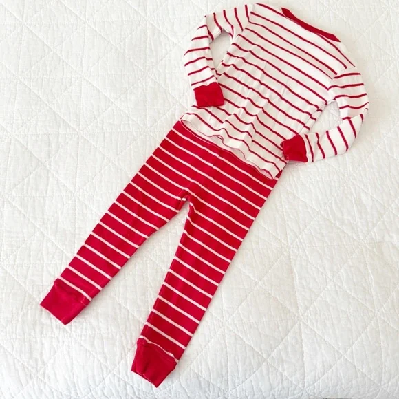 CARTER’S Toddler Pajama Set Red White Stripes Love My Family 2T - Picture 5 of 5